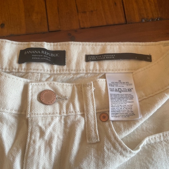 Cream Banana Republic Jeans - Picture 2 of 5